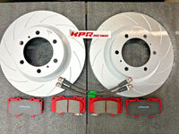 KPR FRONT BRAKE UPGRADE KIT FOR TOYOTA PRADO GDJ150 & GRJ150 ( DISC+PADS+LINE)