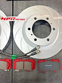 KPR FRONT BRAKE UPGRADE KIT FOR TOYOTA PRADO GDJ150 & GRJ150 ( DISC+PADS+LINE)