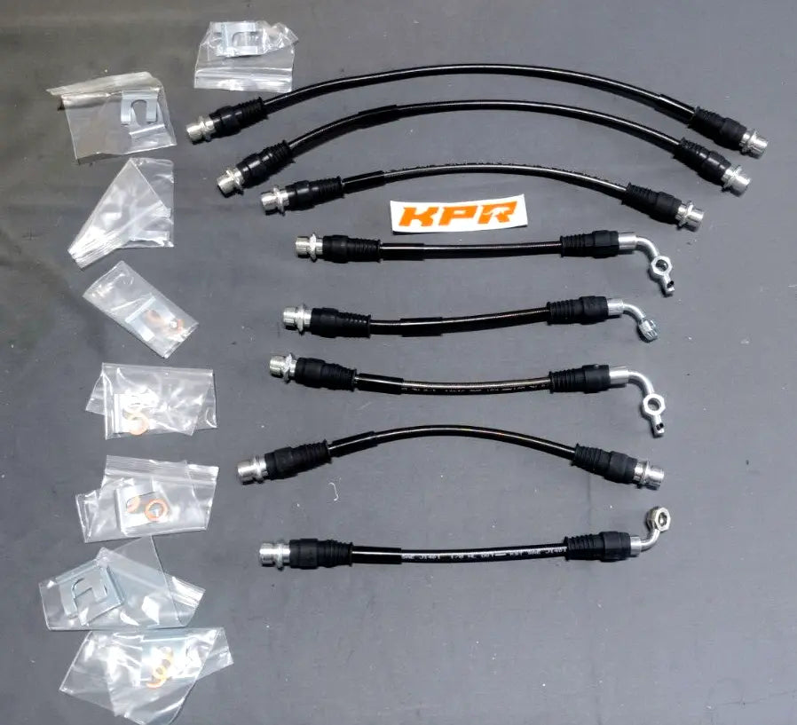 KPR BRAIDED 2'' LIFT BRAKE LINE KIT- FITS TOYOTA LANDCRUISER 76 78 79 SERIES ABS