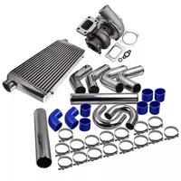 GT3582 GT35 Turbo Turbocharger T3 A/R.63 + FMIC INTERCOOLER + 76MM 3" Piping Kit