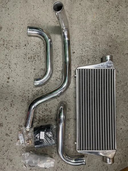 power spirit FMIC INTERCOOLER + FULL PIPING KIT FITS RB20DET RB25DET R ...