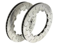 2X KPR HT6S 2-PCS PRO FLAT DISC BRAKE J SLOTTED ROTOR replacement FOR SUBARU WRX / STI