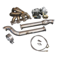 Top Mount T3 Turbo Manifold DownPipe Kit For Mazda Miata MX-5 1.8L NA-T