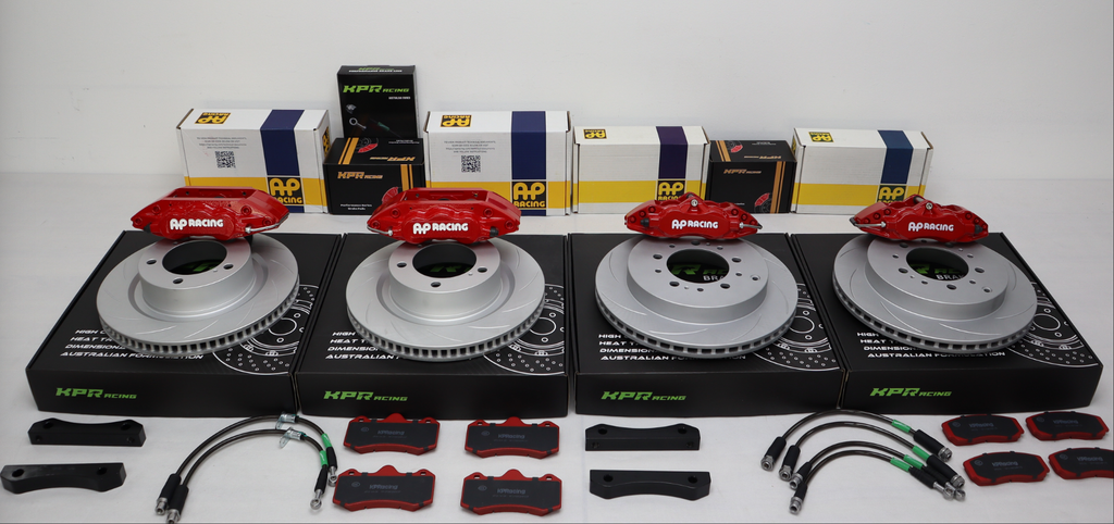 AP RACING CALIPERS -CP7040 6POT + CP9202 4POT FRONT + REAR UPGRADE KIT FOR LAND CRUISER 200 SERIES -ALL (18 INCH + WHEELS)