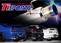 TOMEI CAT BACK EXHAUST SYSTEM Ti SPORTS TITANIUM MUFFLER for NISSAN GTR R32 BNR32 RB26DETT