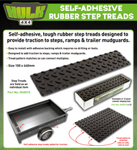 Hulk 4x4 HU0010 Self-Adhesive Rubber Step Tread (100 x 440mm)