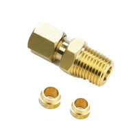 Davies Craig Compression Fitting ¼ NPT WITH 5 & 6MM Olive (0418)