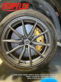 Akebono Front and Rear Big Brake Kit (FRONT 10 POTS AND REAR 4 POTS WITH EBP HAND BRAKE ) For BMW X5 G05