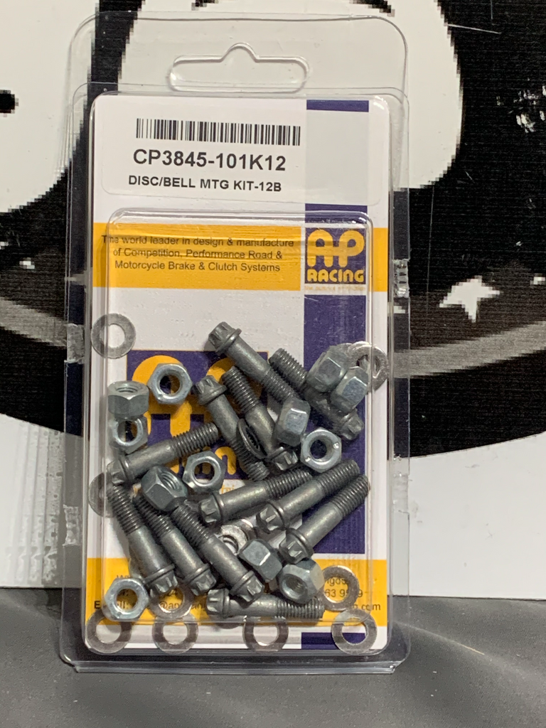 AP Racing disc to bell mounting(hats) kit: 1/4"x1" (12 bolts) CP3845-101K12