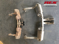RES SS304, Rear Section+Two Middle Tips FIT Porsche Cayman / Boxster 981 2.7NA / 3.4NA 2013-2015