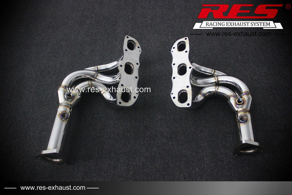 RES SS304, Catless Manifold FIT Porsche 911 (991/997) 3.4NA / 3.8NA 2012-2015 991.1