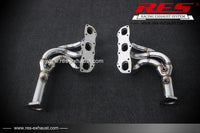 RES SS304, Catless Manifold FIT Porsche 911 (991/997) 3.4NA / 3.8NA 2012-2015 991.1