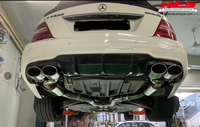 RES CATBACK EXHAUST SYSTEM ( INCLUDING REMOTE CONTROL KIT) FOR Mercedes Benz W204 C200  TWIN TIPS