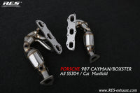 RES SS304, Sport Cat Manifold FIT Porsche Cayman / Boxster 987 2.9NA 2008-2012