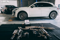 RES SS304, Mid Pipe+Valvetronic Rear Section+Four Tips+Remote Control Kits FIT Porsche Macan 3.0T / 3.6T 2014-2019