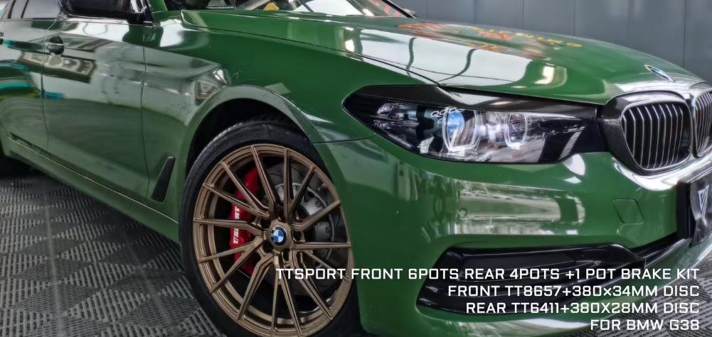 TTSPORT  FRONT AND REAR BRAKE UPGRADE KIT (BIG BRAKE KIT / BBK) FOR BMW 5 SERIES G38 (528/530/540) 2017~2020