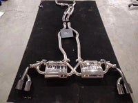 RES SS304, Mid Pipe+Rear Section+Four Tips (NO Remote Control Kit) FIT Porsche Cayenne 958 3.0T / 3.6T 2015-2017