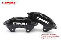 TT SPORT FRONT BIG BRAKE KIT (4 POTS FORGED CALIPER )FOR SMART 453 WITH ORIGNAL 15'' WHEEL