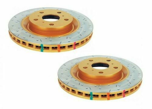 DBA 4000 X-GOLD XS Cross Drilled/ Slot KP FIT Impreza WRX STi 1996-2001 FRONT PAIR (DBA4648XS)