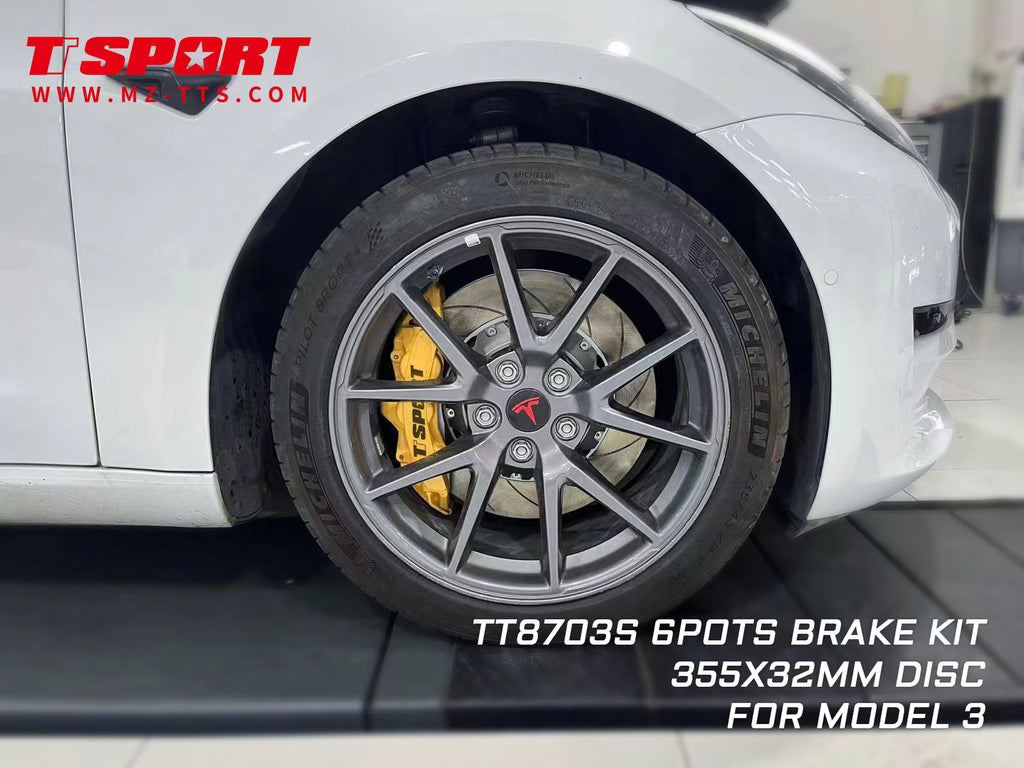 TTSPORT FRONT BIG BRAKE KIT FOR TESLA MODEL 3 (NEED 18 INCH WHEELS AND UP)