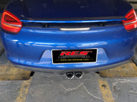 RES SS304, Rear Section+Two Middle Tips FIT Porsche Cayman / Boxster 981 2.7NA / 3.4NA 2013-2015