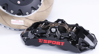 TTSPORT UPGRADE 6 POTS BRAKE CALIPER (FRONT)-- BLACK FOR STREET PERFORMANCE CAR --18'' WHEELS AND UP (TT8703)