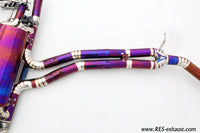 RES SS304, Front Pipe+Mid Pipe+Valvetronic Rear Section+Four Tips+Remote Control Kits FIT Porsche Cayenne E3 3.0T 2018+ Titanium