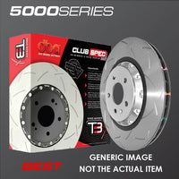DBA ROTOR PAIR 5000 Rotor T3 TRACK Slot - KP FOR [ MITSUBISHI EVO 10MR BREMBO OE - F ]with M6 Lock Nut