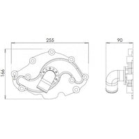 Davies Craig FORD WINDSOR (EARLY) EWP HEADER-ADAPTOR  (8640)