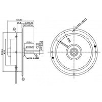 Davies Craig Electric Motor - FM-120 (D Shaft) 12V (10207)