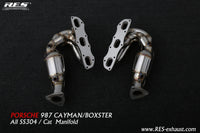 RES SS304, Sport Cat Manifold FIT Porsche Cayman / Boxster 987 2.9NA 2008-2012