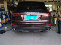 RES SS304, Mid Pipe+Valvetronic Rear Section+Four Tips+Remote Control Kits FIT Porsche Cayenne 958 3.0T / 3.6T 2015-2017