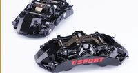 TTSPORT UPGRADE 6 POTS BRAKE CALIPER (FRONT)-- BLACK FOR SUV AND UTE --20'' WHEELS AND UP (TT8703)