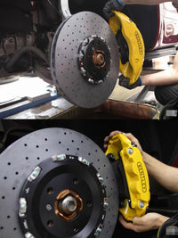 Akebono big brake kit for Bentley Bentayga  Front 10 pots + Rear 4 pots +CARBO Carbon- ceramic Disc