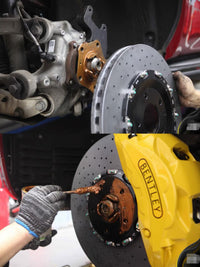 Akebono big brake kit for Bentley Bentayga  Front 10 pots + Rear 4 pots +CARBO Carbon- ceramic Disc