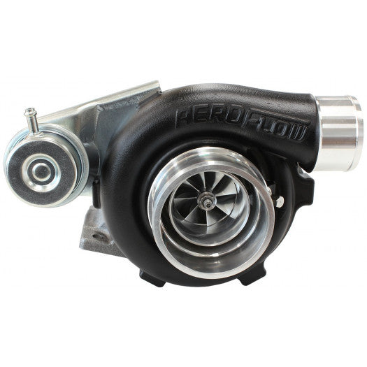Aeroflow BOOSTED 4628 .86 Turbocharger 400HP, Hi Temp Black Finish Internal Wastegate, T25 / T28 Inlet Flange, 5-Bolt Exhaust Flange