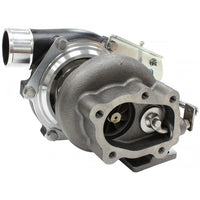 Aeroflow BOOSTED 5428 .64 Turbocharger 445HP, Hi Temp Black Finish Internal Wastegate, T25 / T28 Inlet Flange, 5-Bolt Exhaust Flange