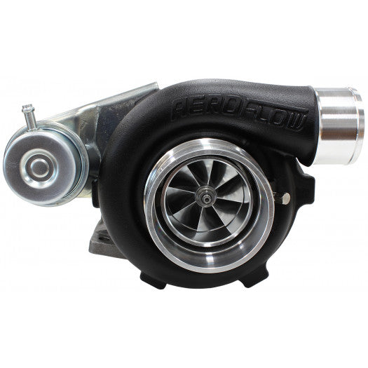 Aeroflow BOOSTED 5428 .86 Turbocharger 445HP, Hi Temp Black Finish Internal Wastegate, T25 / T28 Inlet Flange, 5-Bolt Exhaust Flange