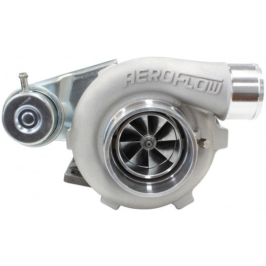Aeroflow BOOSTED 5428 .86 Turbocharger 445HP, Natural Cast Finish Internal Wastegate, T25 / T28 Inlet Flange, 5-Bolt Exhaust Flange
