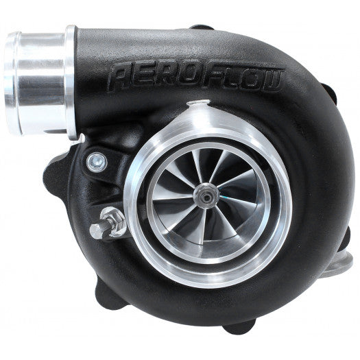 Aeroflow BOOSTED 5449 .72 Reverse Rotation Turbocharger 660HP, Hi Temp Black Finish External Wastegate, V-Band Inlet & Exhaust Flanges