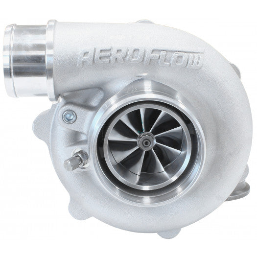 Aeroflow BOOSTED 5449 .72 Reverse Rotation Turbocharger 660HP, Natural Cast Finish External Wastegate, V-Band Inlet & Exhaust Flanges
