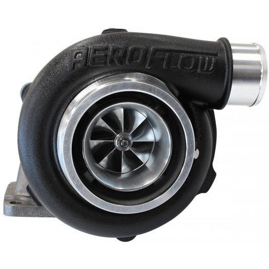 Aeroflow BOOSTED 5455 .63 Turbocharger 650HP, Hi Temp Black Finish External Wastegate, T3 Inlet Flange, V-Band Exhaust Flange