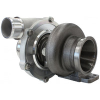 Aeroflow BOOSTED 5455 .63 Turbocharger 650HP, Natural Cast Finish External Wastegate, T3 Inlet Flange, V-Band Exhaust Flange