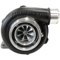 Aeroflow BOOSTED 5455 .82 Turbocharger 650HP, Hi Temp Black Finish External Wastegate, T3 Inlet Flange, V-Band Exhaust Flange