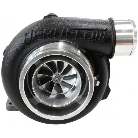 Aeroflow BOOSTED 5855 .63 Turbocharger 750HP, Hi Temp Black Finish External Wastegate, T3 Inlet Flange, V-Band Exhaust Flange