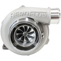 Aeroflow BOOSTED 5855 .63 Turbocharger 750HP, Natural Cast Finish External Wastegate, T3 Inlet Flange, V-Band Exhaust Flange