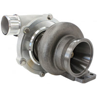 Aeroflow BOOSTED 5855 .63 Turbocharger 750HP, Natural Cast Finish External Wastegate, T3 Inlet Flange, V-Band Exhaust Flange