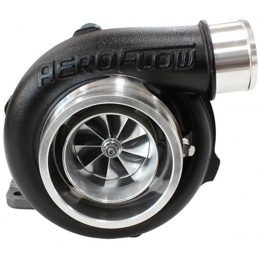 Aeroflow BOOSTED 5855 .82 Turbocharger 750HP, Hi Temp Black Finish External Wastegate, T3 Inlet Flange, V-Band Exhaust Flange