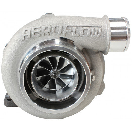 Aeroflow BOOSTED 5855 .82 Turbocharger 750HP, Natural Cast Finish External Wastegate, T3 Inlet Flange, V-Band Exhaust Flange