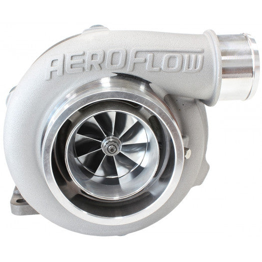 Aeroflow BOOSTED 5855 1.06 Turbocharger 750HP, Natural Cast Finish External Wastegate, T3 Inlet Flange, V-Band Exhaust Flange